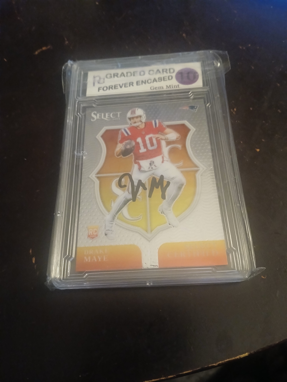 2024 Select Certified Drake Maye Rookie Auto Gem Mint 10